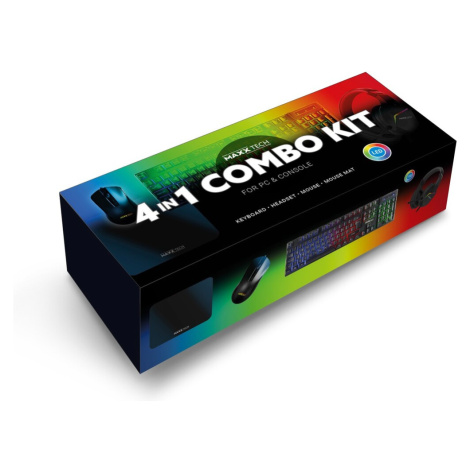 Maxx Tech 4v1 Combo Kit herní set (klávesnice, headset, myš a podložka) Contact Sales