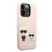 Karl Lagerfeld KLHMP14XSSKCI hard silikonové pouzdro iPhone 14 PRO MAX 6.7" light pink Silicone 