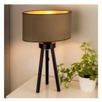 - Stolní lampa OVAL VEGAN 1xE27/15W/230V pr. 30 cm béžová