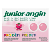 JUNIOR-ANGIN Pastilky pro děti 36 kusů