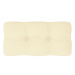 SHUMEE Poduška na pohovku z palet 12 × 40 × 80 cm, krémová