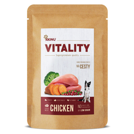 Akinu VITALITY na cesty kuřecí kapsička pro psy 150 g