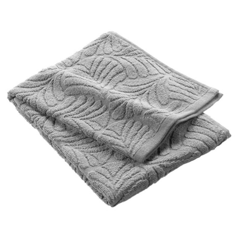 Šedý froté bavlněný ručník 50x90 cm Madeira – douceur d'intérieur