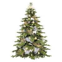 LAALU Ozdobený stromeček sametové potěšení II 180 cm zelený