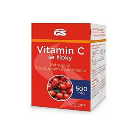 GS Vitamin C 500mg se šípky 60 tablet Green Swan