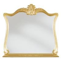 Estila Barokní luxusní závěsné zrcadlo Pasiones se zlatým ozdobným rámem 105cm