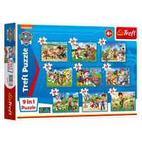 Trefl Dětské puzzle 9 v 1 (Tlapková patrola, modrá)