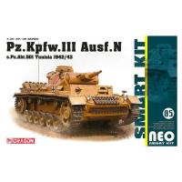 Model Kit military 6956 - Pz.Kpfw.III Ausf.N s.Pz.Abt.501 Tunisia 1942/43 (Neo Smart Kit)