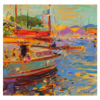 Obrazová reprodukce On Deck, Saint-Tropez, Graham, Peter, 40 × 40 cm