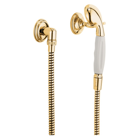 Kludi Adlon - Set sprchové hlavice, 1 proud, držáku a hadice, zlatá 2710545