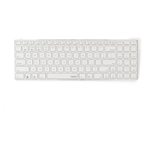 RAPOO klávesnice E9100M, bezdrátová, Ultra-slim, CZ/SK, bílá