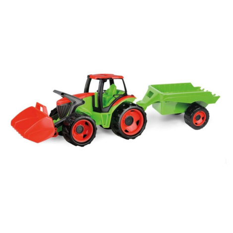 LENA - Traktor se lžící a s vozíkem, červeno zelený