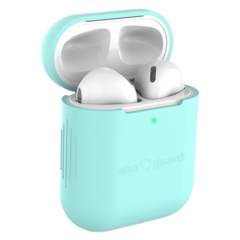 AlzaGuard Skinny Silicone Case pro AirPods 1. a 2. generace zelené