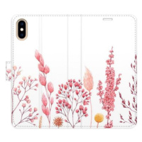 iSaprio flip pouzdro Pink Flowers 03 pro iPhone X/XS