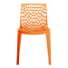 Jídelní židle GRUVYER oranžová