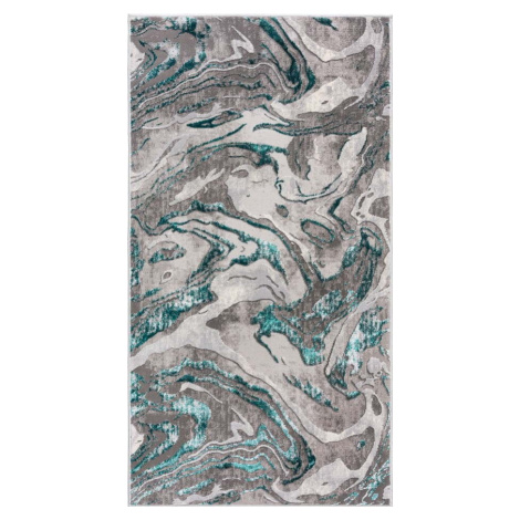 Šedo-tyrkysový koberec 120x170 cm Marbled – Flair Rugs