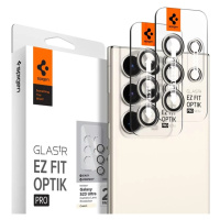 Ochranné sklo Spigen Glass EZ Fit Optik Pro 2 Pack, cream - Samsung Galaxy S23 Ultra (AGL06165)