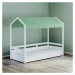 Stříška na domečkovou postel fairy ii - zelená
