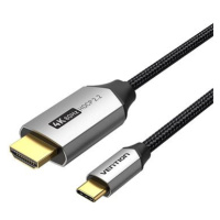 Vention Cotton Braided USB-C to HDMI Cable 1m Black Aluminum Alloy Type