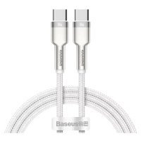 Kabel Cable USB-C to USB-C Baseus Cafule, 100W, 1m (white)