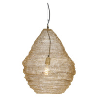 Orientální závěsná lampa zlatá 45 cm - Nidum