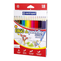 Centropen Pastelky 18 barev  trojhranné