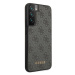 Guess GUHCS23SG4GFGR hard silikonové pouzdro Samsung Galaxy S23 5G grey 4G Metal Gold Logo