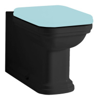 Kerasan WALDORF WC kombi mísa 40x68cm, spodní/zadní odpad, černá mat