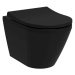 WC závěsné VitrA Integra Rim-Ex včetně sedátka se soft close, zadní odpad, černý 7041-083-6285