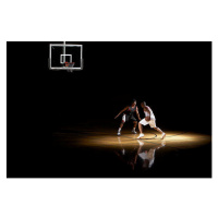 Fotografie Basketball players playing one on one, D Miralle, 40 × 26.7 cm