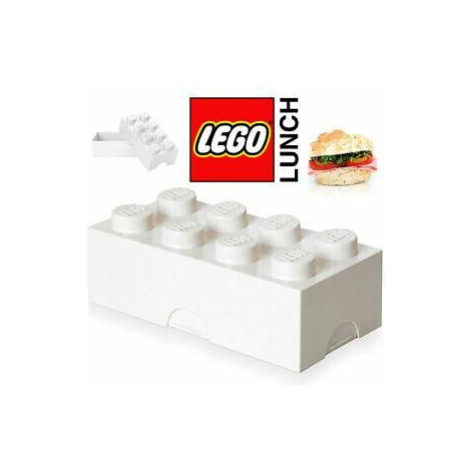 LEGO box na svačinu 100 x 200 x 75 mm - bílá SmartLife