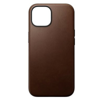 Nomad Modern Leather Case Brown iPhone 15