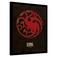 Obraz na zeď - Hra o Trůny (Game of Thrones) - Targaryen, 30x40 cm