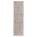 Béžový venkovní běhoun Flair Rugs Blocks, 66 x 230 cm