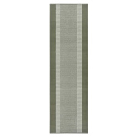 Zelený koberec běhoun 250x80 cm Band - Hanse Home