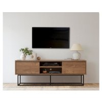 TV stolek CLIANTHA 140 cm, vlašský ořech/černá
