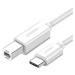 USB 2.0 C-B UGREEN US241 Tiskový kabel 1,5 m (bílý)