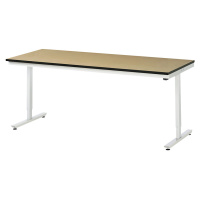 RAU Psací stůl s elektrickým přestavováním výšky, deska z MDF, nosnost 150 kg, š x h 2000 x 800 
