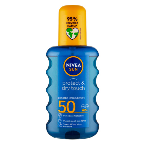 Nivea Sun Protect & Dry Touch Neviditelný sprej na opalování OF 50 200ml