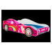 Dětská postel - Růžové auto Rozměr: 160 x 80 cm