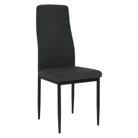 Židle, tmavě šedá látka / černý kov, COLETA NOVA Tempo Kondela