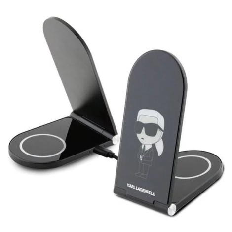 Karl Lagerfeld foldable induction 2in1 KLDCRFALKINK 15W black Ikonik MagSafe (KLDCRFALKINK)