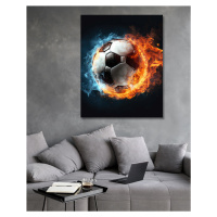 Obrazy na stěnu - Síla fotbalového míče Rozměr: 40x50 cm, Rámování: vypnuté plátno na rám
