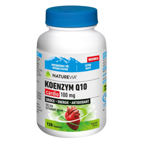 NatureVia Koenzym Q10 Cardio 100 mg 120 kapslí