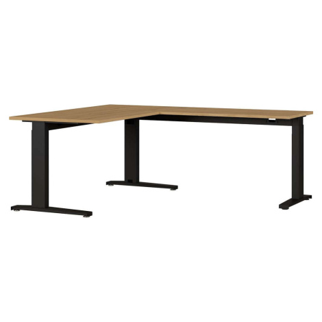 Pracovní stůl s deskou v dubovém dekoru 193x160 cm Agenda – Germania