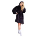 COZY NOXXIEZ - CH355 Černá - hřejivá televizní mikinová deka s kapucí pro teenagery a dospělé