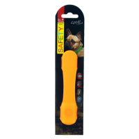 Návlek Dog Fantasy LED svítící oranžový 15cm