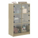 vidaXL Highboard s dvířky dub sonoma 68 x 37 x 109 cm kompozitní dřevo