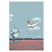 Ilustrace Where the wind takes me, Maarten Léon, 30x40 cm
