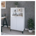 vidaXL Skříň highboard bílá s vysokým leskem 60 x 36 x 110 cm kompozit